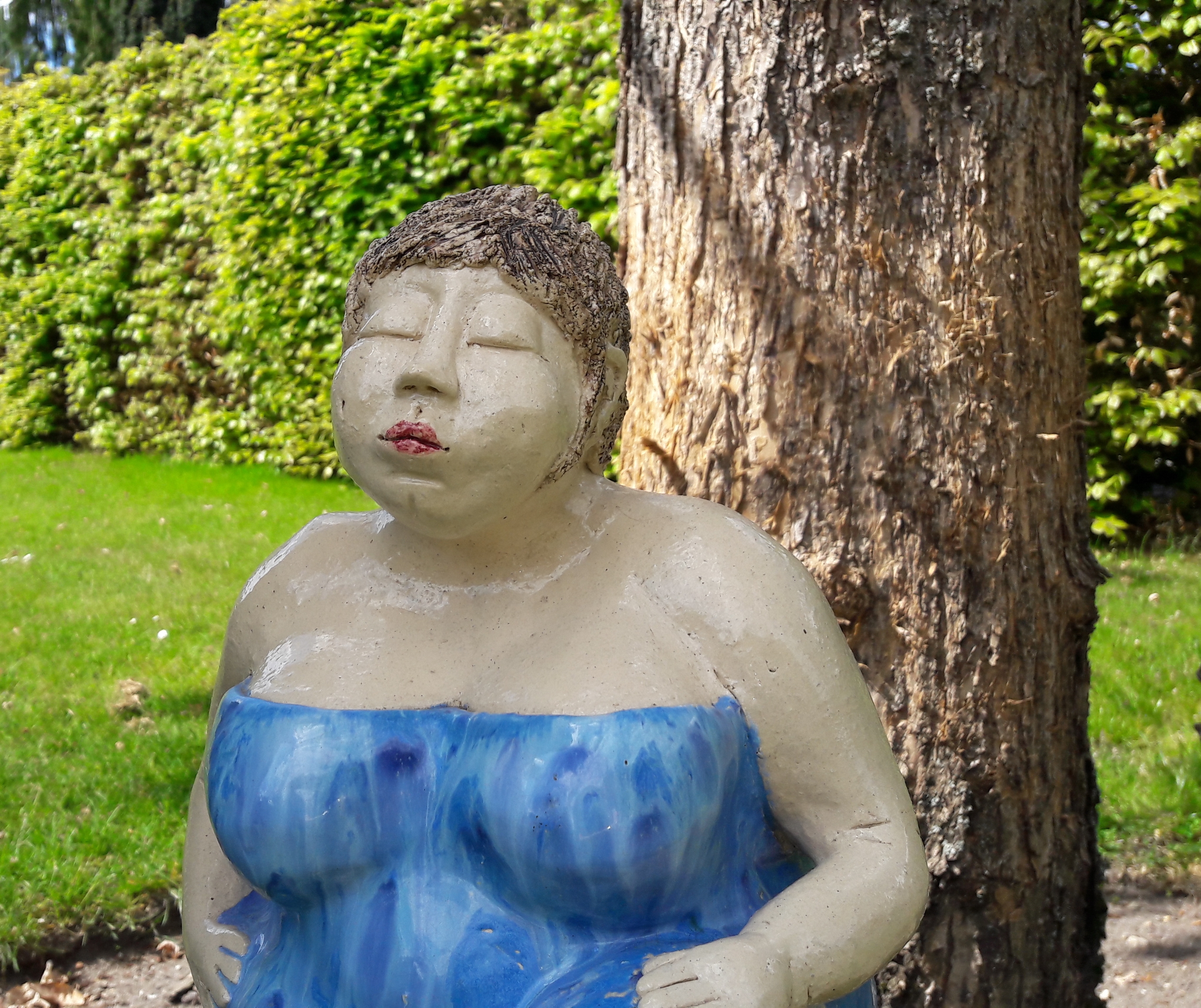zonaanbidster jurkje blauw